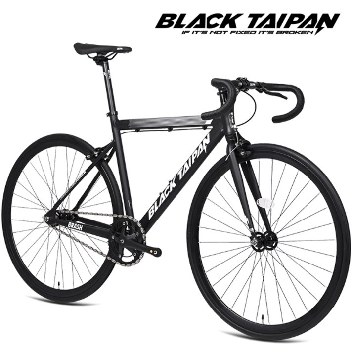 블랙타이판 알루미늄 픽시자전거 브래쉬 700C, 1개, 브래쉬 520 매트블랙 미조립, 167cm