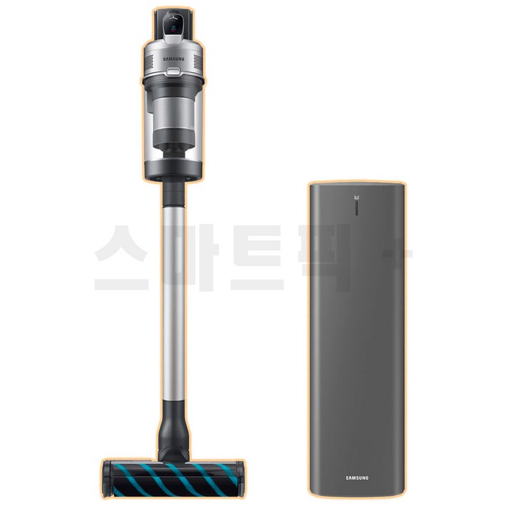  삼성 무선청소기 제트 200W SE + 청정스테이션 포함 VS20T92K3QD 그레이 택배상품 [소상공인제품]/ 