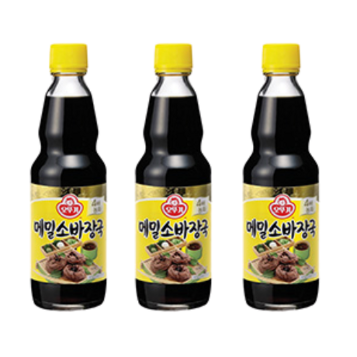 예이니종합물류 오뚜기 메밀소바 장국 3개(360ml*3개)사골멸치육수 다시팩 가쓰오부시 메밀소바장국 냉면양념소스, 3개, 360ml