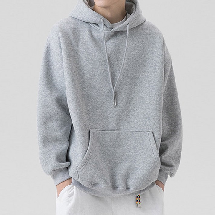 DY 쭈리 무지 후드 오버핏 남녀공용