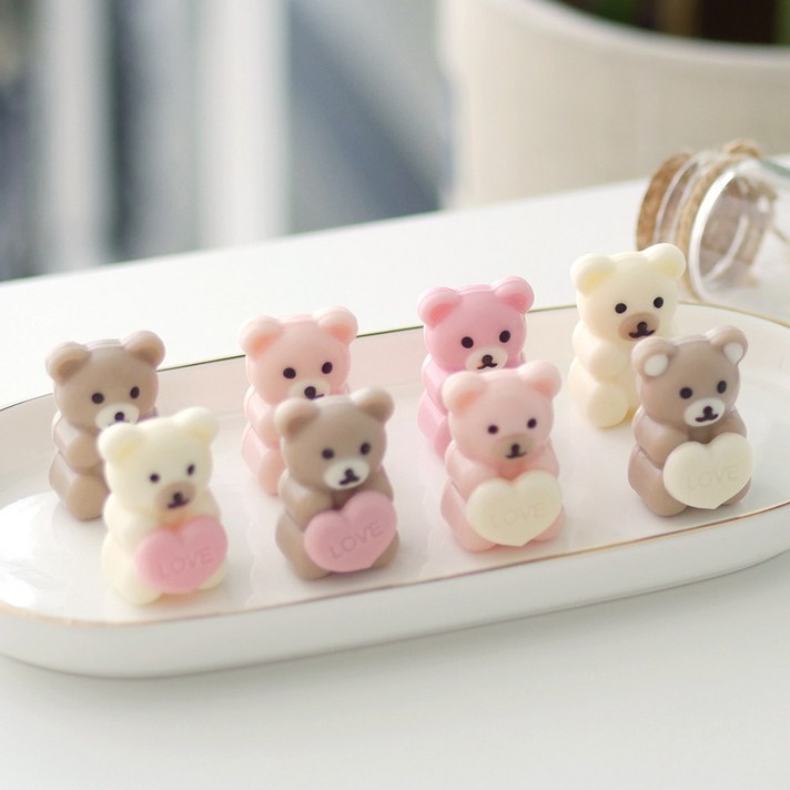  베이비 베어 초콜릿만들기세트 재료 선물 수제 발렌타인데이 DIY, 1개, 베이비베어 