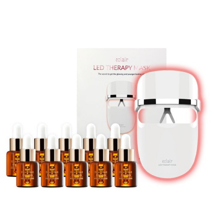 에클레어뷰티 에끌레어 LED 테라피 마스크+시카 듀얼 이펙트 앰플, 단품없음