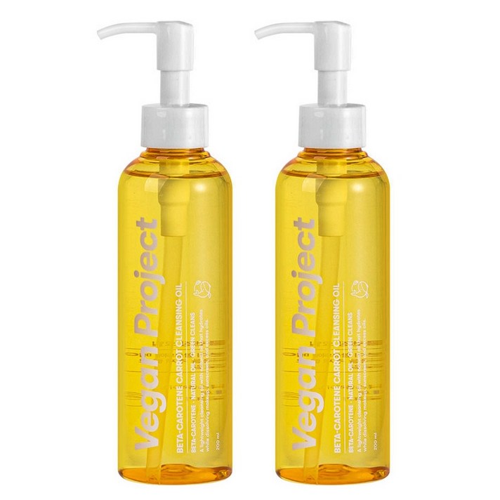  비건프로젝트 베타카로틴 당근 클렌징 오일 200ml 2개입, 2개 