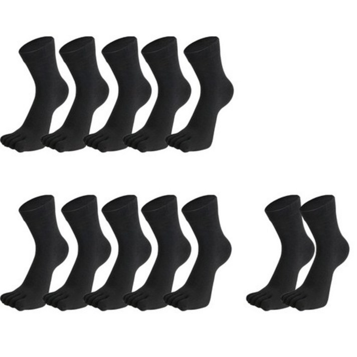 버니버니 남성용 장목 발가락 양말 12켤레