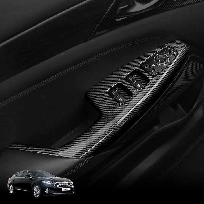 유투카 K7프리미어 윈도우스위치 커버 카본몰딩 4P (올뉴K7 공용)