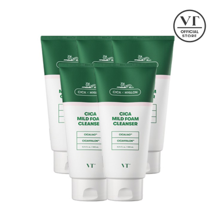 VT 시카 마일드 폼 클렌저 300ml 5개