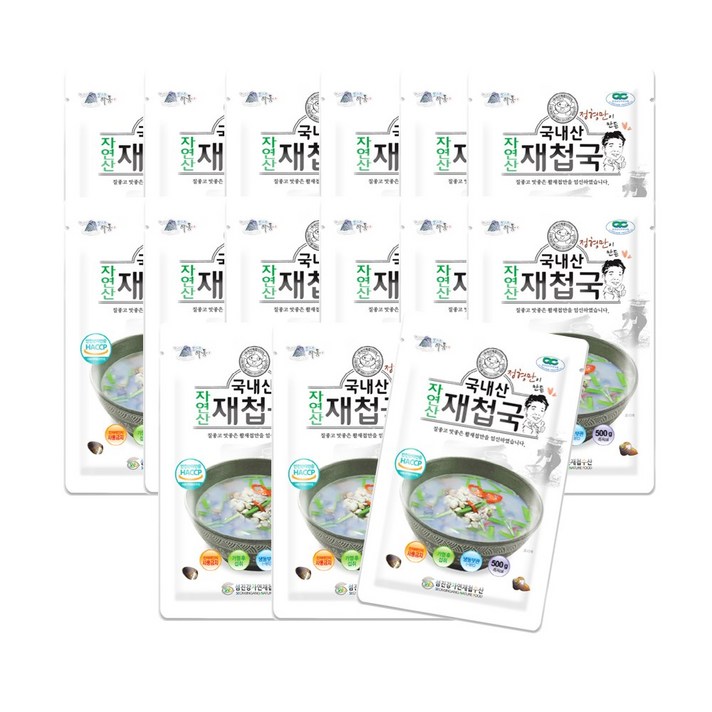 국내산자연산재첩국 500gX10팩, 국내산재첩국10팩