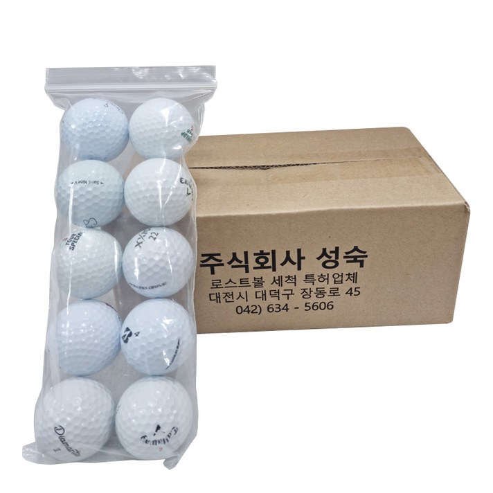  브랜드 혼합골프공 로스트볼 A 30개, 혼합색상, 1개입 