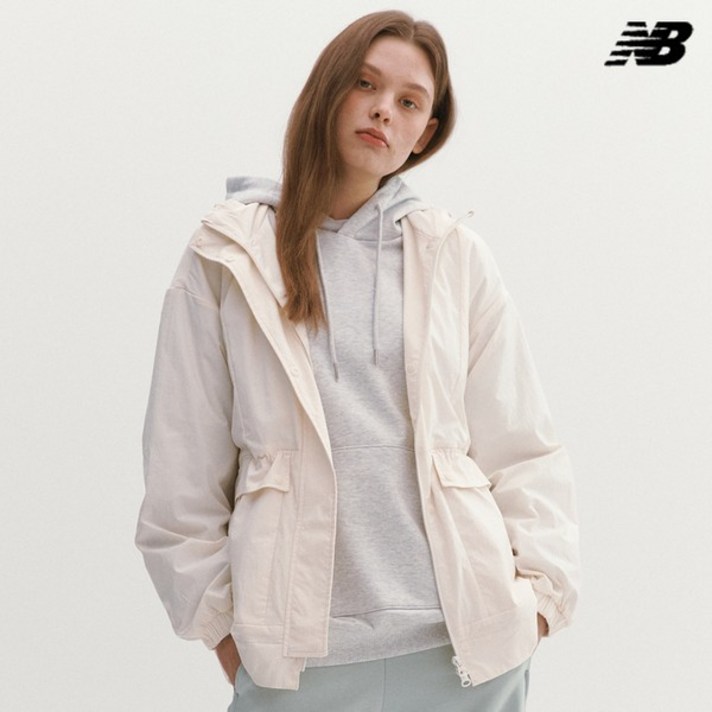 뉴발란스 여성 롱기장 우븐 자켓 바람막이 NBNMC3W712-64