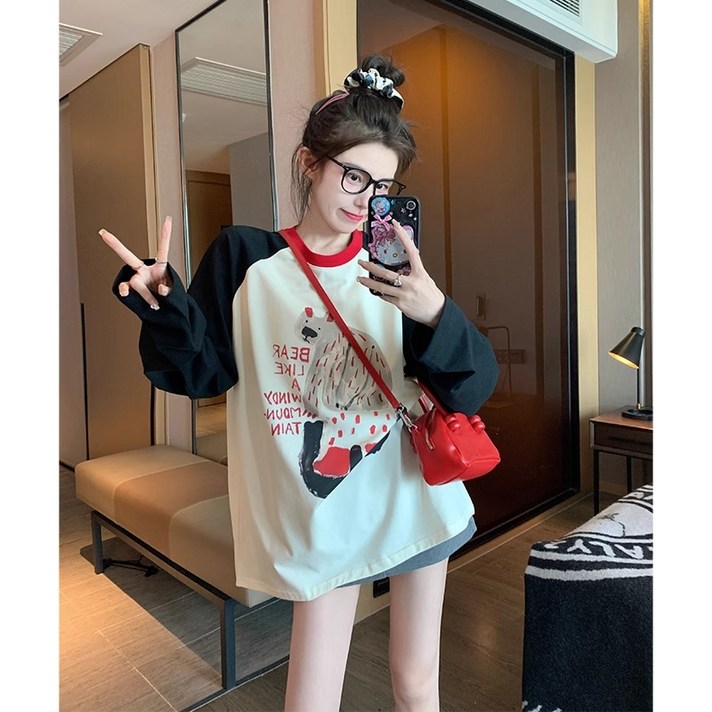 봄 여성 신상 상의 시현 슬림 상의
