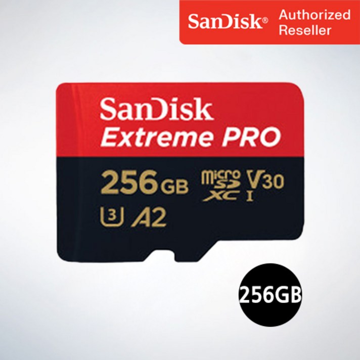  샌디스크 마이크로 SD 카드 SDXC Extreme Pro UHS-I 익스트림 프로 QXCD 256GB, 256기가 
