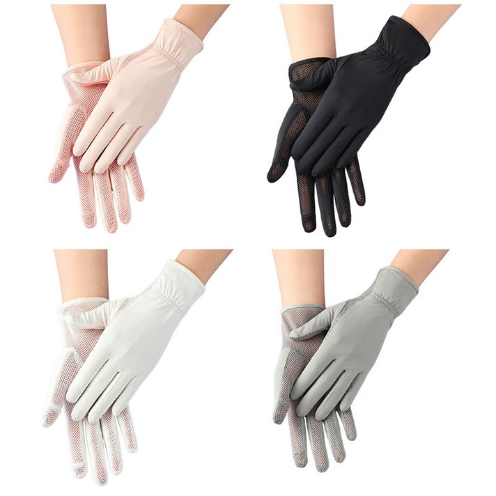 엔룸 자외선 차단 uv 여성장갑, 그레이