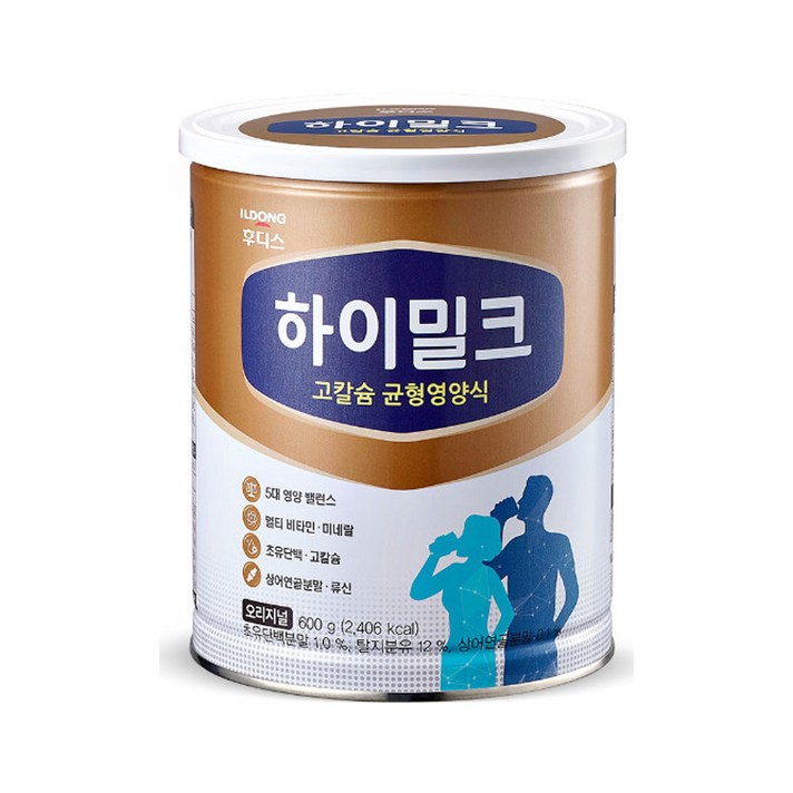 일동후디스 하이밀크 성인분유 헬씨 밀크 포뮬라 어른분유 600g 4캔, 4개