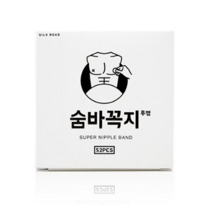 숨바꼭지 남성용 니플밴드 투명색, 104매입