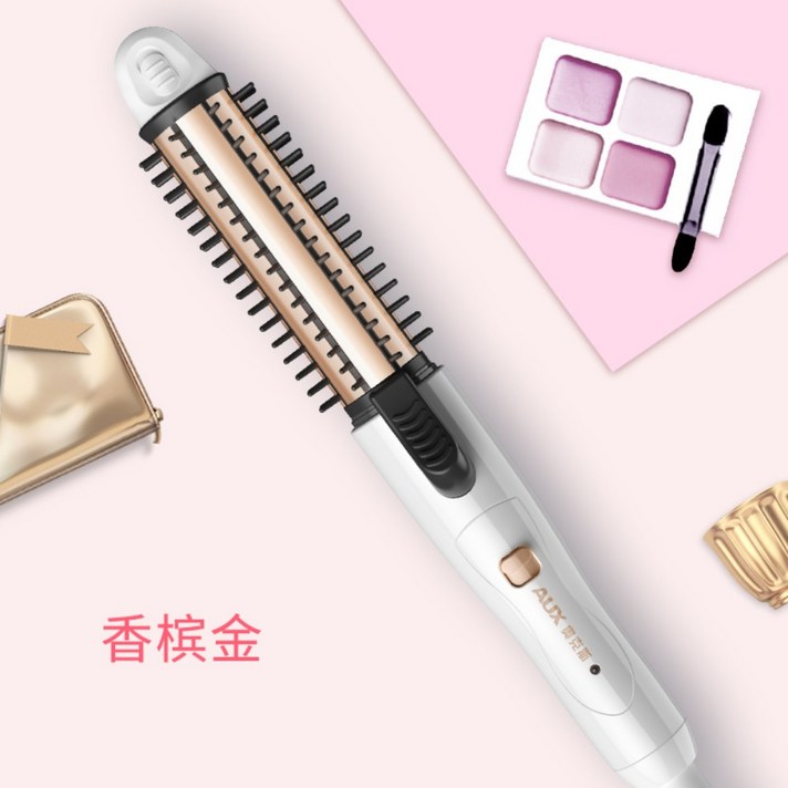 차홍고데기 오토롤링 볼륨 미용실 스타일러 컬러 컬링 브러쉬, 벚꽃가루(삼합일)