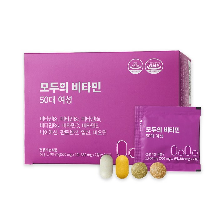 경남제약 모두의 비타민 50대 여성 30p, 1개, 51g