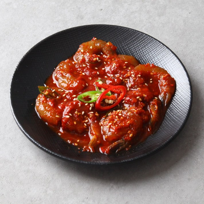 팜블리 밥 도둑모음전/ 양념절단 꽃게장 1kg /간장깐새우장1kg/양념깐새우장 1kg, 03.양념 깐 새우장 1kg