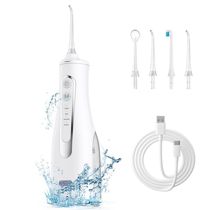 LKOUY 휴대용 구강 세정기 무선 IPX7 방수