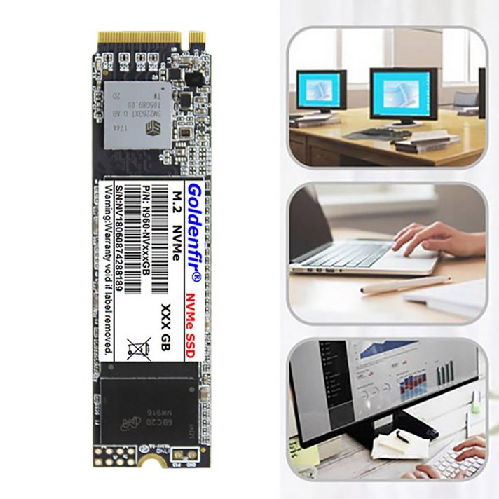 Lopbinte 데스크탑 노트북 디스크용 Goldenfir 480GB PCIe NVME 솔리드 스테이트 디스크, 491520MB, 1