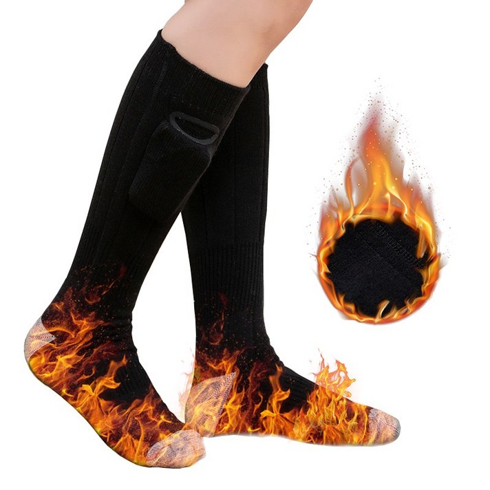 남녀공용 온도조절가능 스마트 전기가열 방한보온양말 /수족냉증필수/4000mAh보조베터리포함