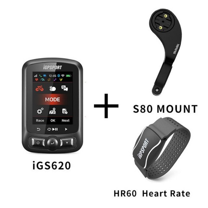 자전거 속도계 컴퓨터 IGPSPORT IGS620 GPS 자전거 심박계 케이던스 239, 세트 16