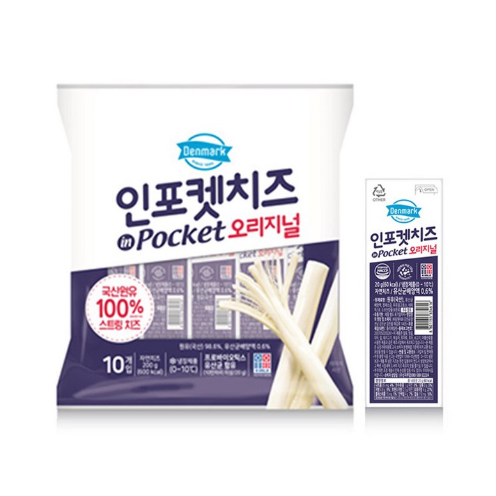 동원 덴마크 인포켓치즈, 30EA, 20g