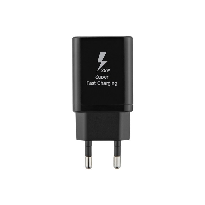 지파워 초고속 25W PD 3.0 PPS 휴대폰 핸드폰 고속 충전기 C TO C 케이블 포함, 블랙, 1개