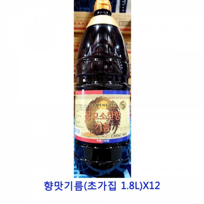 업소용 식자재 향맛기름(초가집 1.8L)X12, 본상품