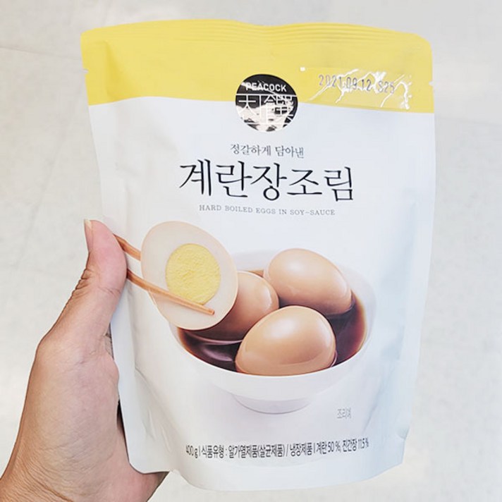 [피코크]정갈하게 담아낸 계란장조림 400g, 아이스보냉백포장