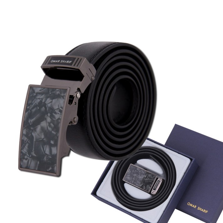 [오마샤리프] 가죽 자동벨트(케이스포함)