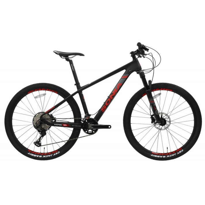 소니아 라피드89 MTB 산악 자전거 카본 27.5인치 시마노 XT 완조립, 14인치 블랙레드, 180cm, 1개 소니아 라피드89 MTB 산악 자전거 카본 27.5인치 시마노 XT 완조립, 14인치 블랙레드, 180cm, 1개