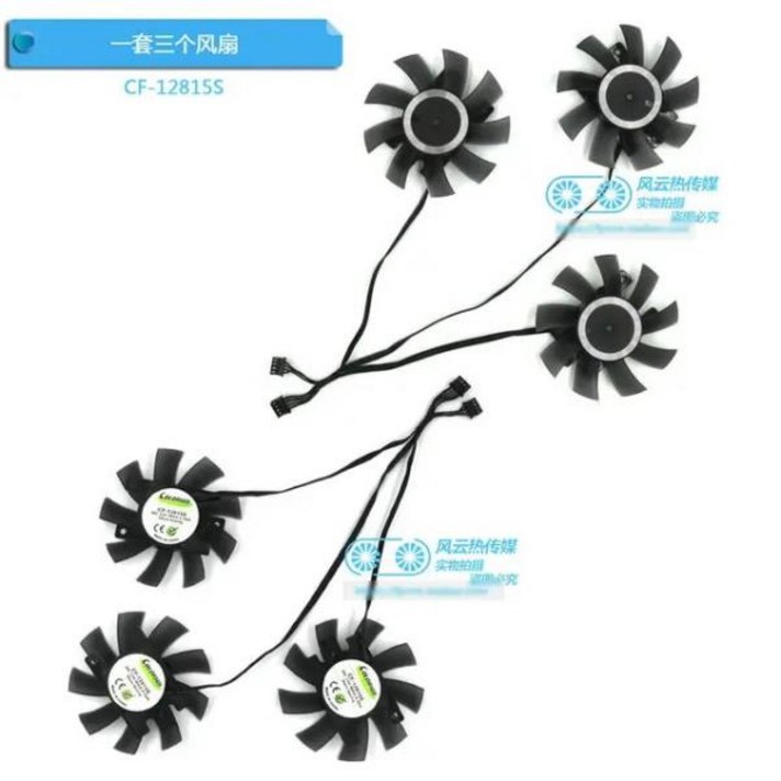  새로운 그래픽 카드 냉각 팬 INNO3D RTX2070S RTX2080 RTX2080S RTX2080Ti 3X CF-12815S, [01] 3pcs Fans, 01 3pcs Fans 