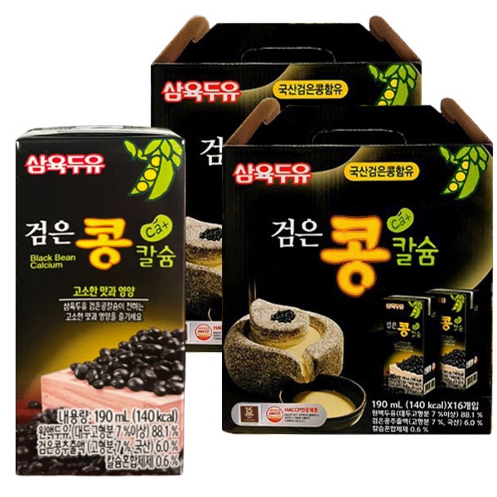  삼육두유 검은콩칼슘 190ml 16개, 32개 
