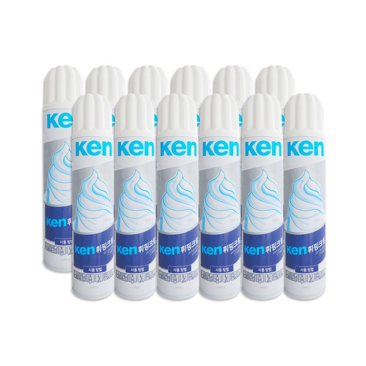 KEN 스프레이 휘핑크림_500g x 12개