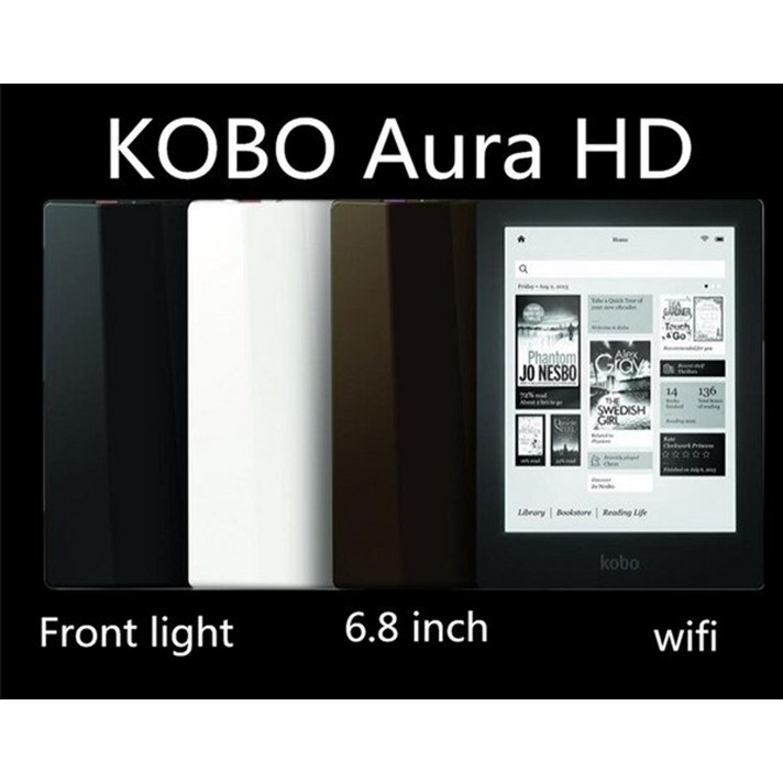 이북리더기 ebook 리더 onyx book Kobo Aura HD 6.8 인치 1440x1080 e Book 전자책리더기, 전자 책 리더 만, 검정