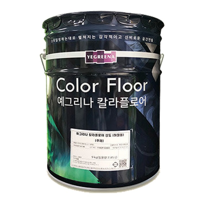 칼라에폭시 칼라플로어 상도코팅 바닥에폭시, 하도/상도, 상도 투명 13.5kg, 1개