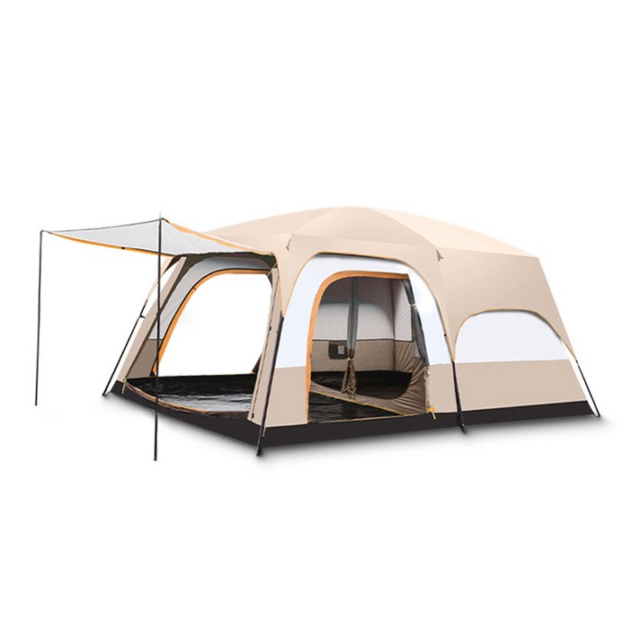 KALLUS CAMPING 리빙쉘 텐트, 베이지, 12인용