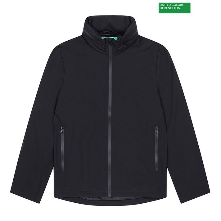 베네통 Hidden hood zipup jumper 3S 20V3UN00U