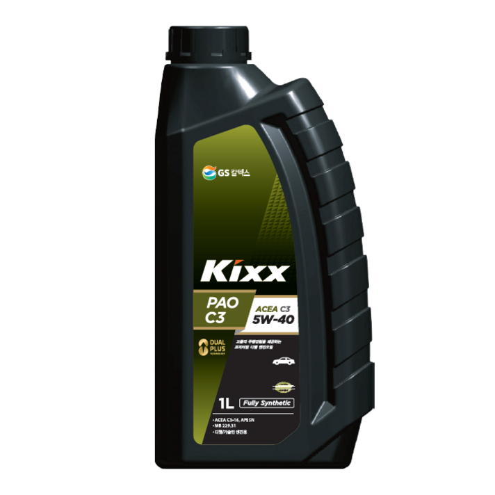 오일마트 KIXX PAO C3 5W40 1리터 킥스파오 합성엔진오일 DPF 가솔린 디젤, 1개