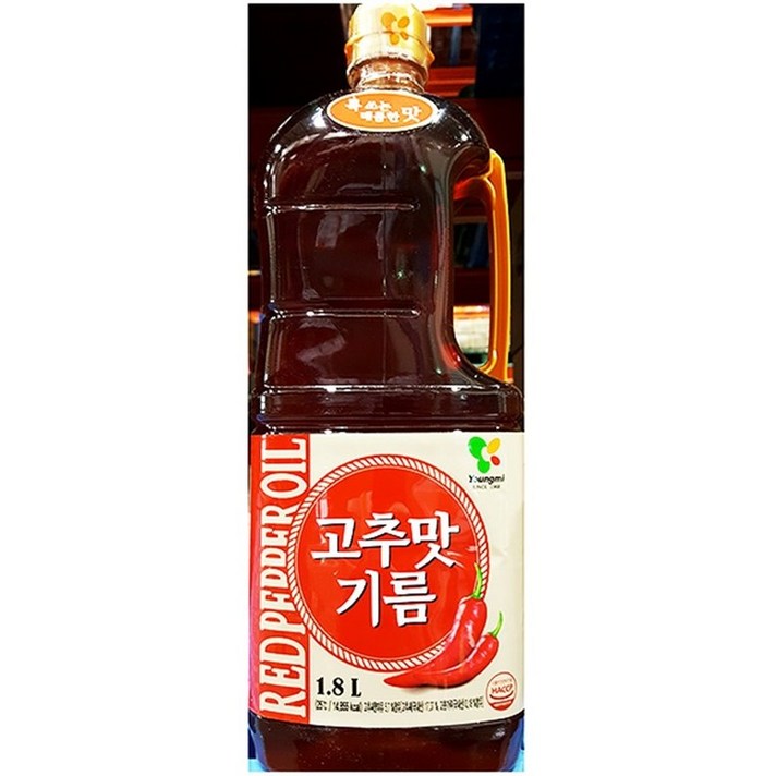 고추맛기름(영미 1.8L)X8 업소용 대용량 식자재, 1