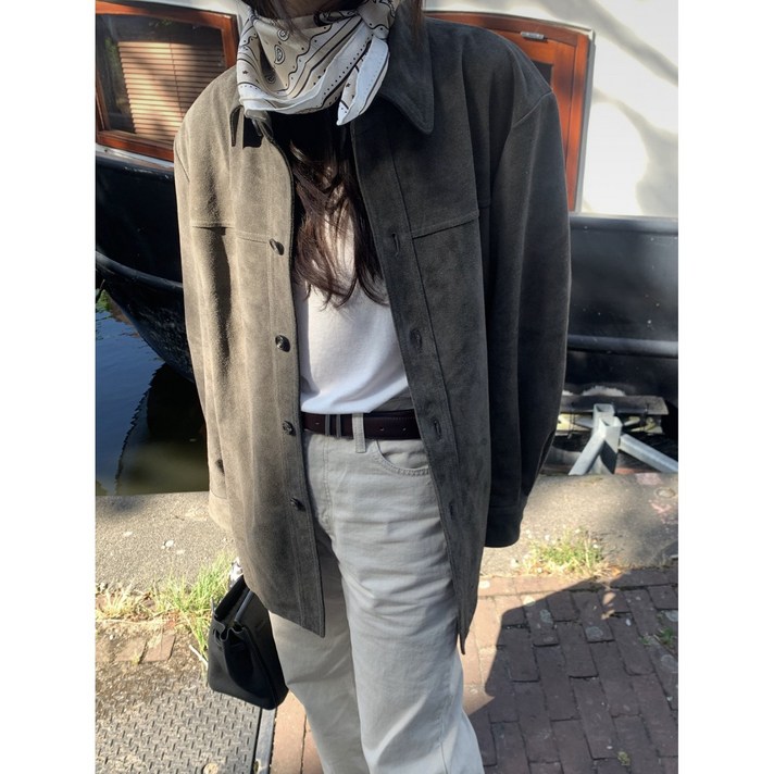 underson 언더슨 스웨이드셔츠 2color