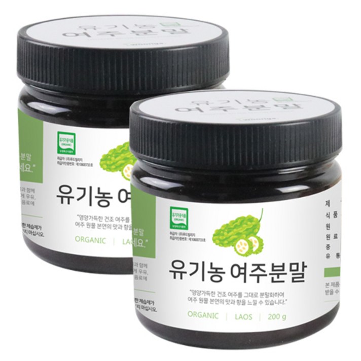유기농 여주분말 가루 200g 2통, 2개