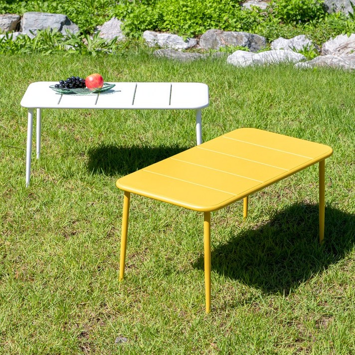 아트 850 테이블 야외 정원 카페 디자인 테라스 실내, 옐로우