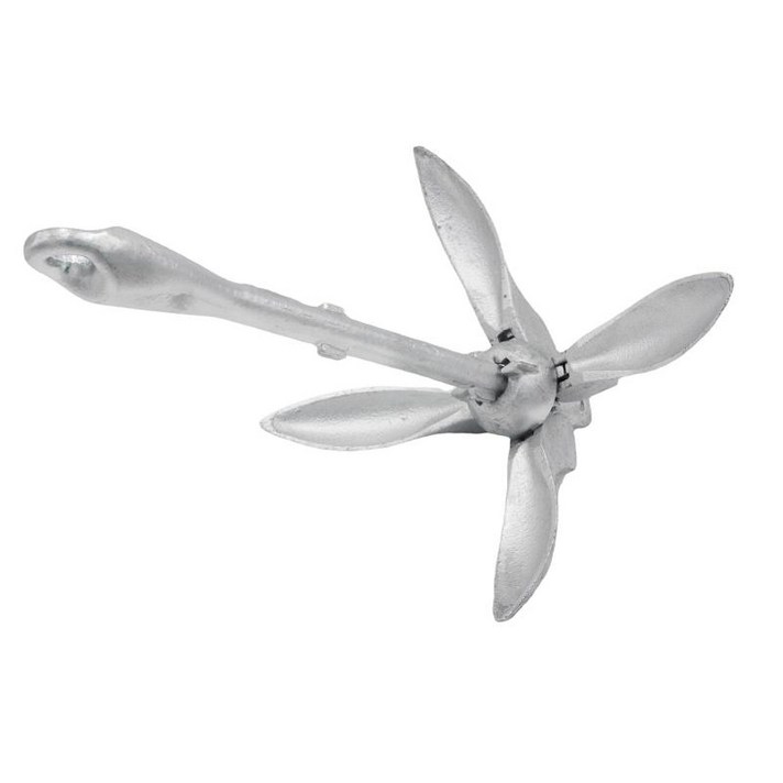 딩기 카약 소형 선박용 헤비 듀티 Grapnel 보트 앵커 탄소강, 1.5KG