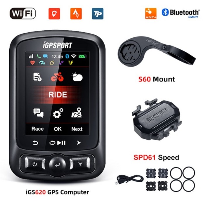 자전거 속도계 컴퓨터 iGPSPORT iGS620 GPS 자전거 심박계 케이던스 90, iGS620 그룹 N