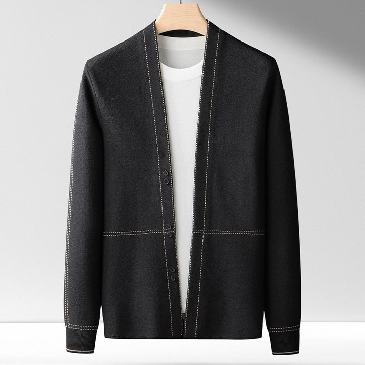 가을 겨울 남성 니트 신사 니트 스웨터 남자 코트