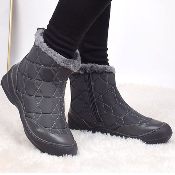 [쓰리고몰]무료배송- 여성 보온털 패딩부츠 편한부츠 따뜻따뜻