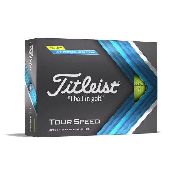 타이틀리스트 투어스피드(Tour speed) 3피스볼 12구 1BOX WHITE YELLOW 아쿠쉬네트코리아 정품, 1개