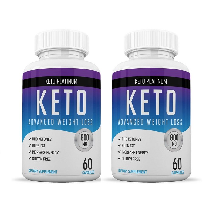 남녀를 위한 케토제닉 지방 버너 빠른 뱃살 연소 탄수화물 차단제 60정 x 2, 1 세트