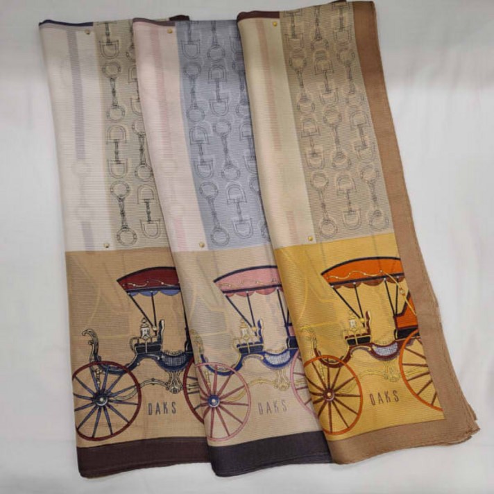 닥스 클래식 나염 롱 실크 스카프(FKS207)